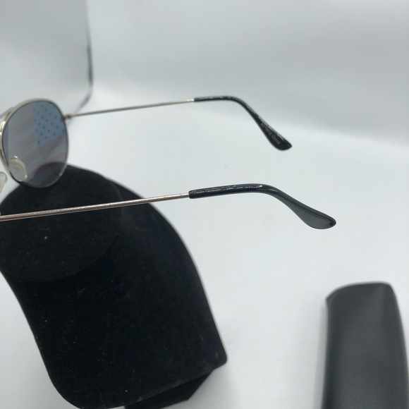 UNISEX FLAG PRINT AVIATOR SUNGLASSES EXCELLENT CONDITION UV PROTECTION. - Picture 10 of 12